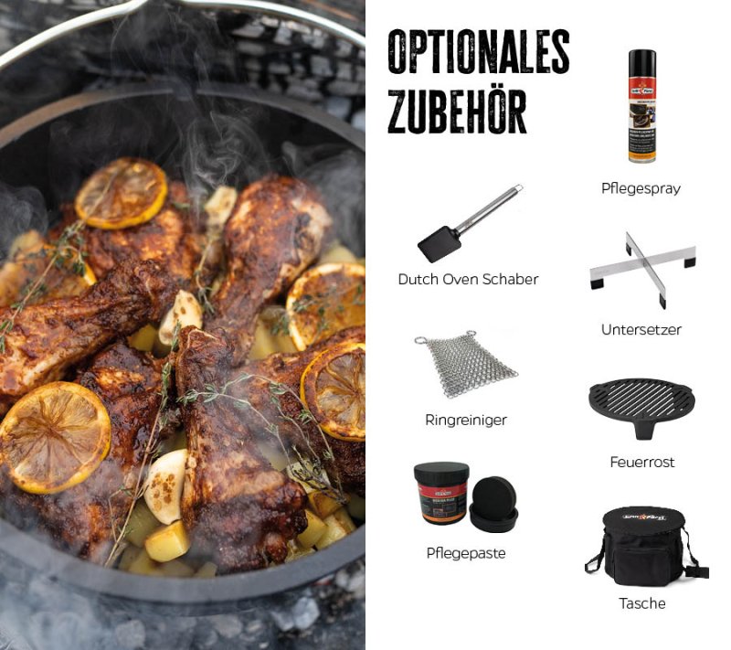 Grillfürst Dutch Oven ohne Füsse DO4