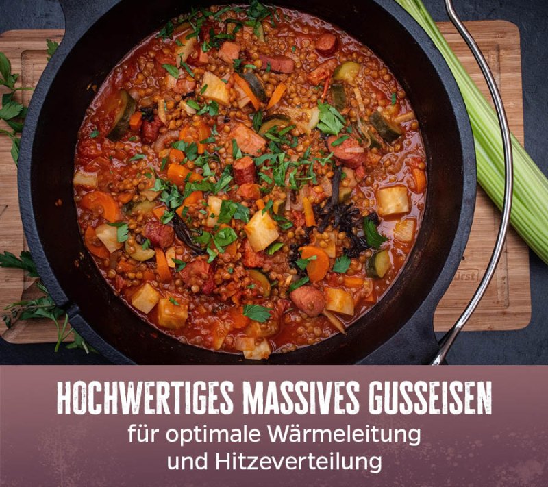 Grillfürst Dutch Oven ohne Füsse DO9