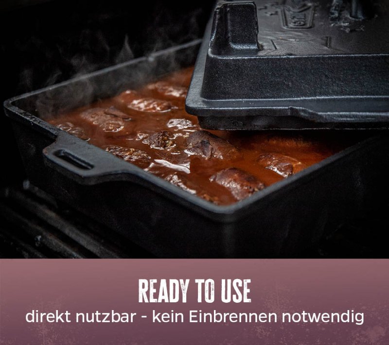 Grillfürst Dutch Oven Kastenform BK6 aus Gusseisen