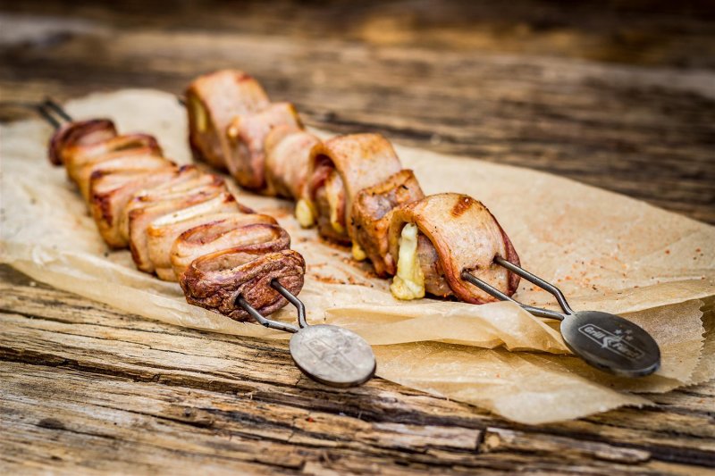 Grillfürst Edelstahl Grillspieße 35 cm - 4er Set