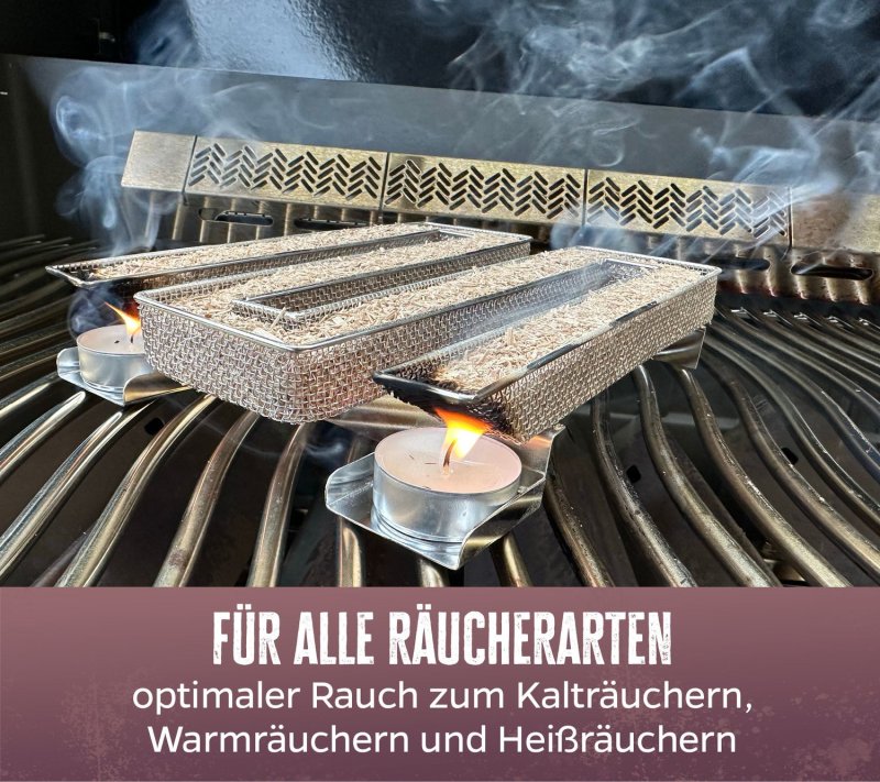 Grillfürst Kaltrauchgenerator / Räucherschnecke eckig
