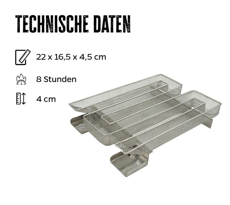 Grillfürst Kaltrauchgenerator / Räucherschnecke eckig