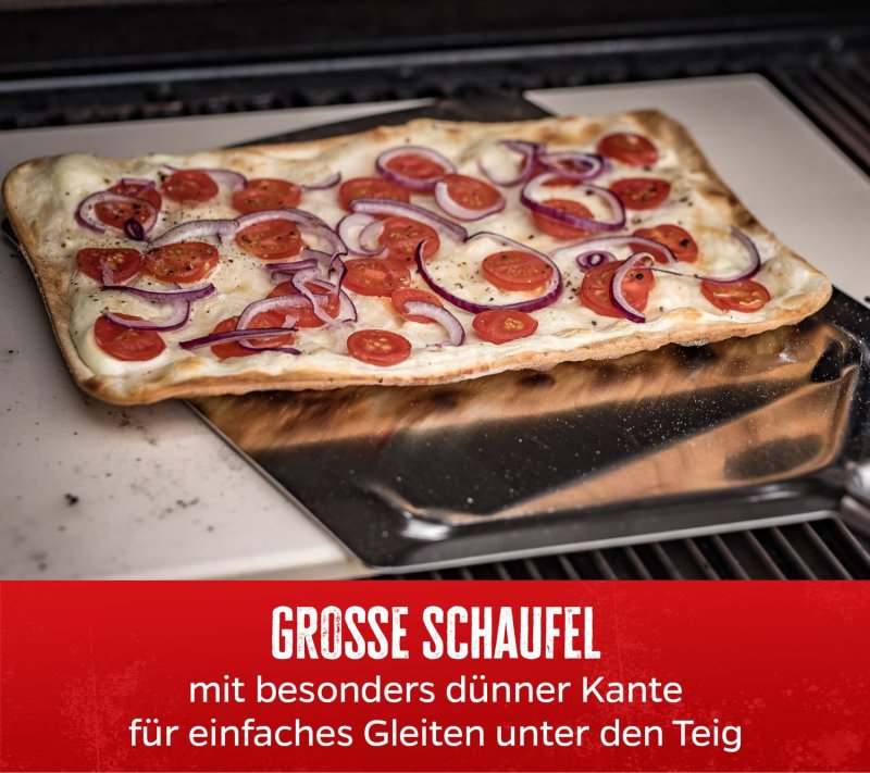 Grillfürst Pizzaheber / Pizzaschieber Edelstahl klappbar