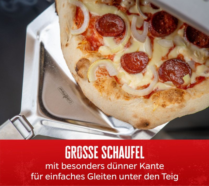 Grillfürst Pizzaheber XXL extra lang - 83 cm - klappbar