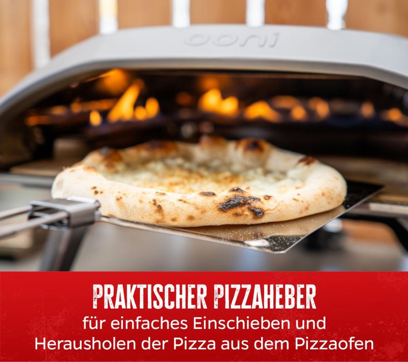 Grillfürst Pizzaheber / Pizzaschieber Edelstahl klappbar