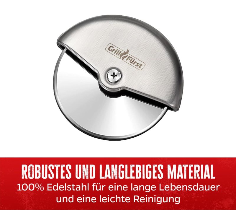 Grillfürst Pizzaschneider / Pizzarad Edelstahl Ø 8 cm