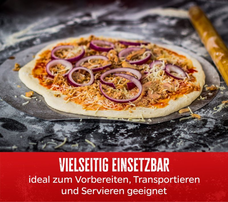 Grillfürst Pizzastein 33 cm mit Pizzablech
