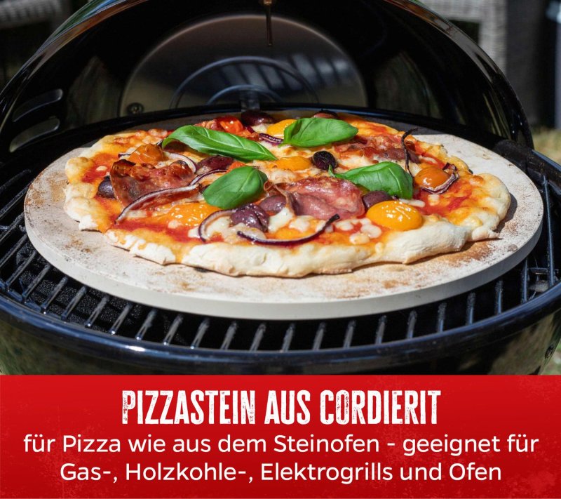 Ab 1.000,00€ Warenkorb kostenfrei dazu: Grillfürst Pizzastein Ø 33 cm