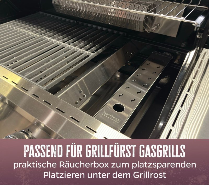 Grillfürst Räucherbox aus Edelstahl für Grillfürst Gasgrills ab G210