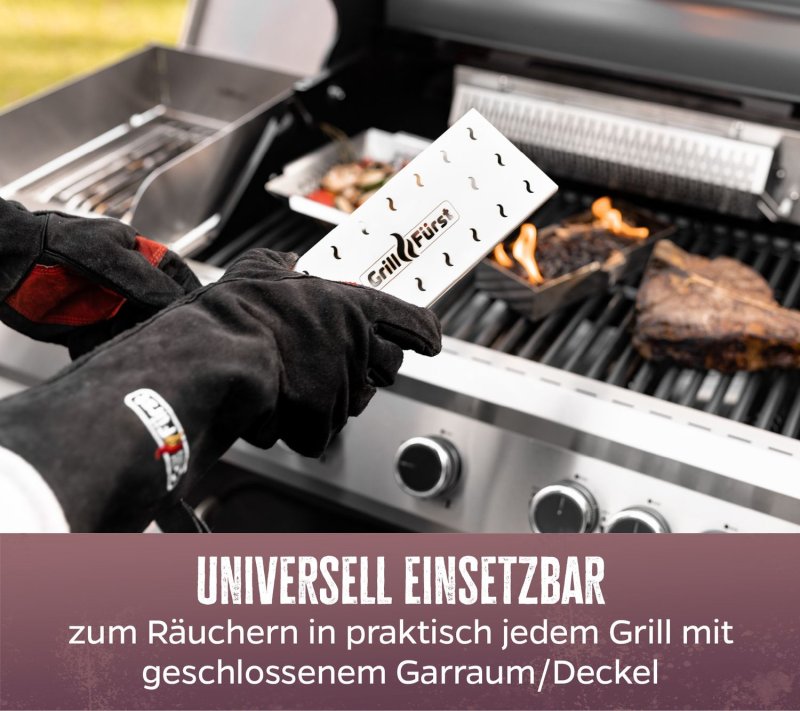 Grillfürst Räucherbox: Edelstahl Smokerbox für tolles Aroma
