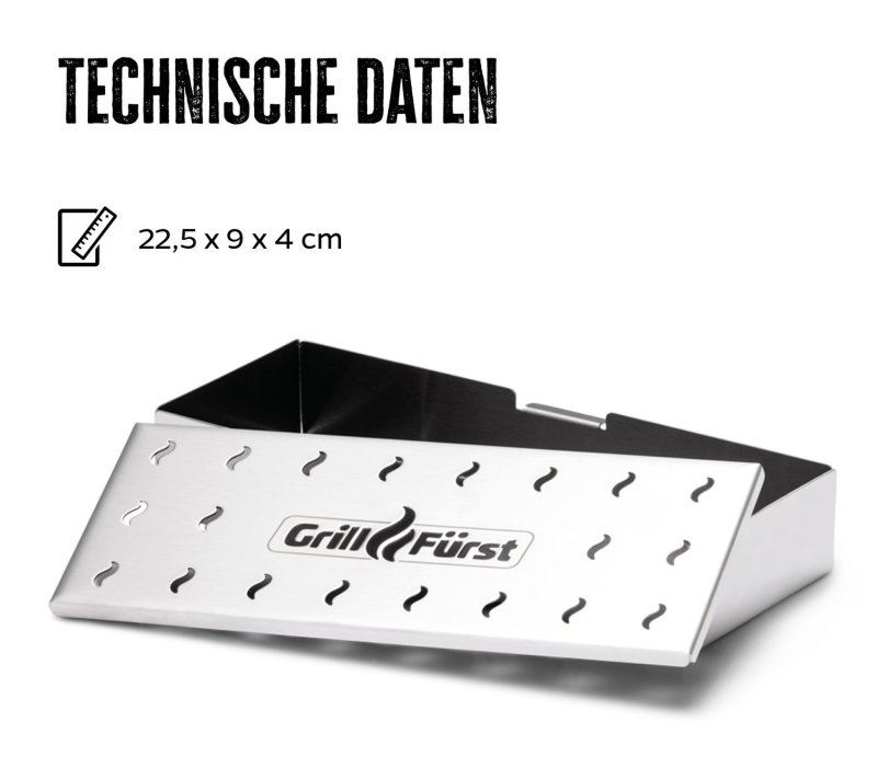 Grillfürst Räucherbox: Edelstahl Smokerbox für tolles Aroma