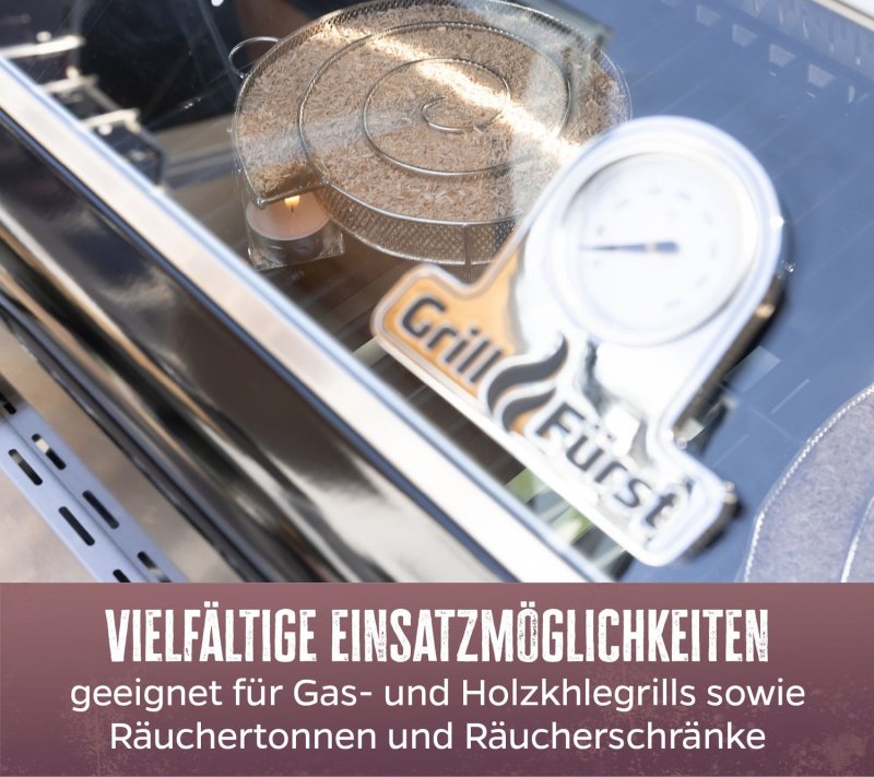 Grillfürst Kaltrauchgenerator / Räucherschnecke für Sparbrand 19,5 cm