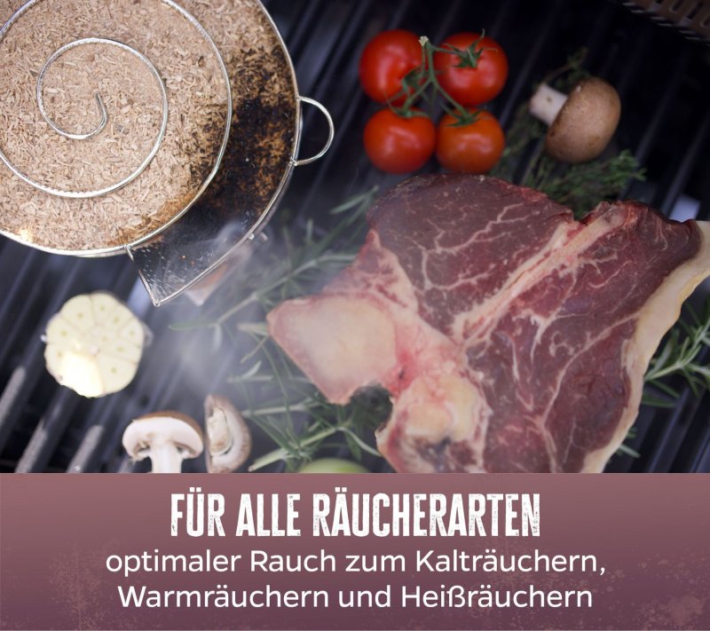 Grillfürst Kaltrauchgenerator / Räucherschnecke für Sparbrand 19,5 cm