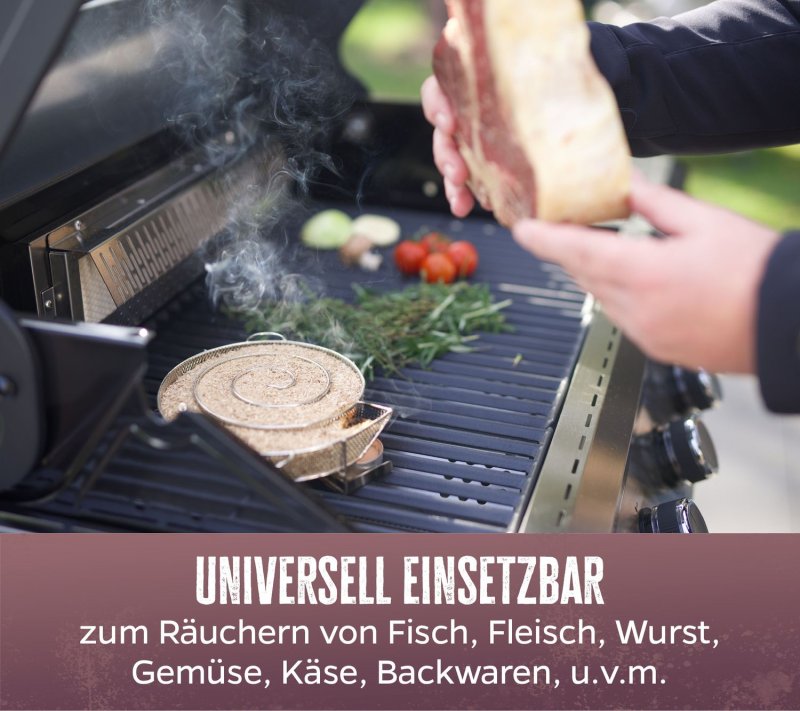 Grillfürst Kaltrauchgenerator / Räucherschnecke für Sparbrand 19,5 cm