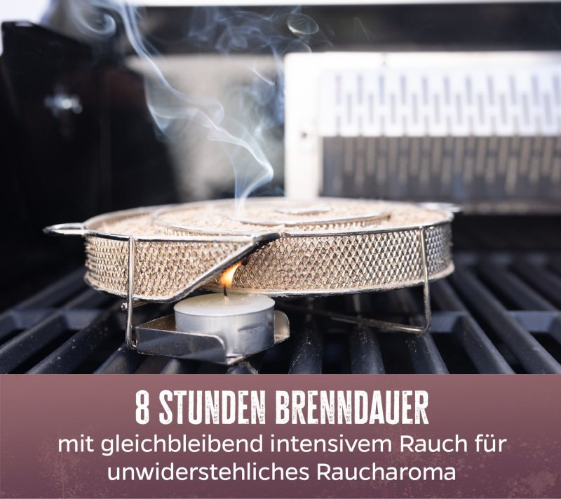 Grillfürst Kaltrauchgenerator / Räucherschnecke für Sparbrand 19,5 cm
