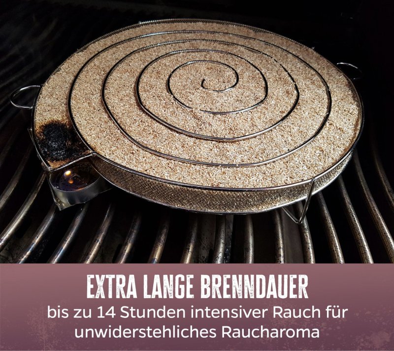 Grillfürst Kaltrauchgenerator / Räucherschnecke XXL 31cm