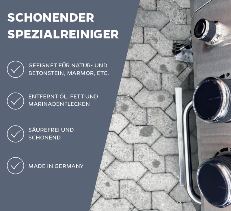 Grillfürst Fett- und Ölfleckentferner - 500 ml - Aktiv-Reiniger mit Tiefenwirkung