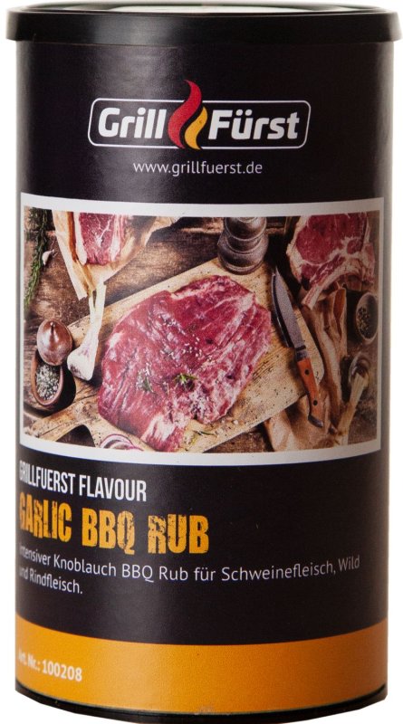 Grillfürst Garlic BBQ Rub im 380g Streuer