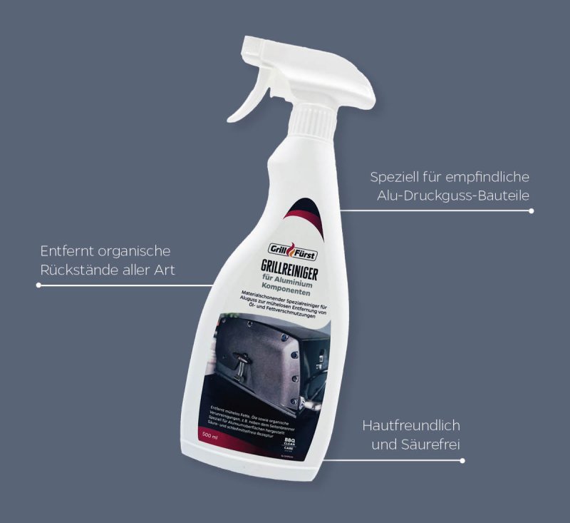 Grillfürst Grillreiniger für Aluminiumoberflächen (Alu-Druckguss) - 500 ml