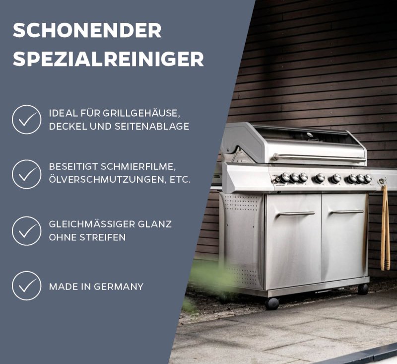 Grillfürst Grillreiniger für Edelstahloberflächen - 500 ml
