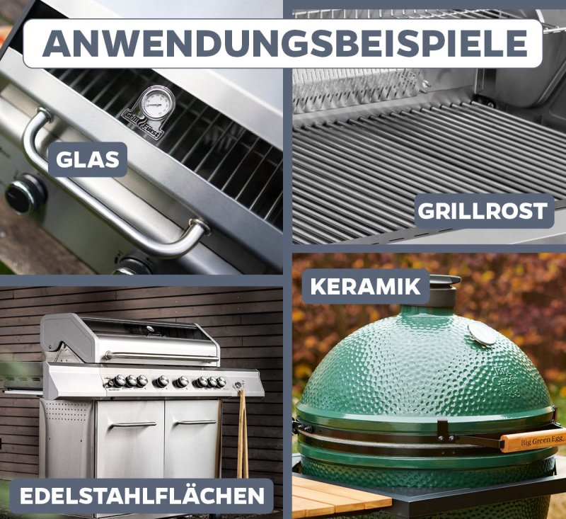 Grillfürst Grillreiniger-Set für Enders Kansas II Pro / Monroe Pro - Grillreiniger und Pflege Set für Edelstahlgrills
