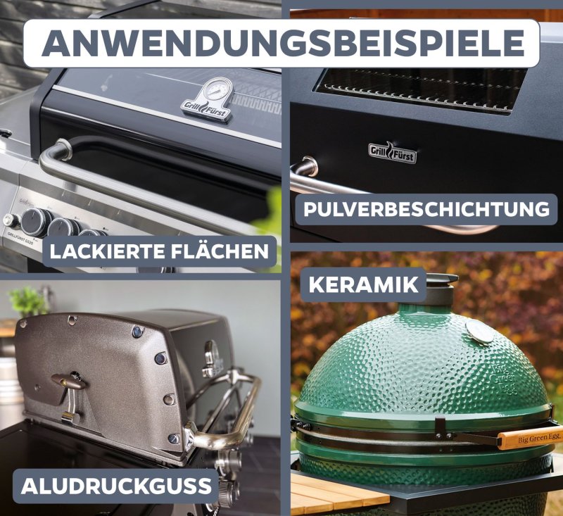 Grillfürst Grillreiniger-Set für Outdoorchef HEAT Grillstationen - Grillreiniger und Pflege Set