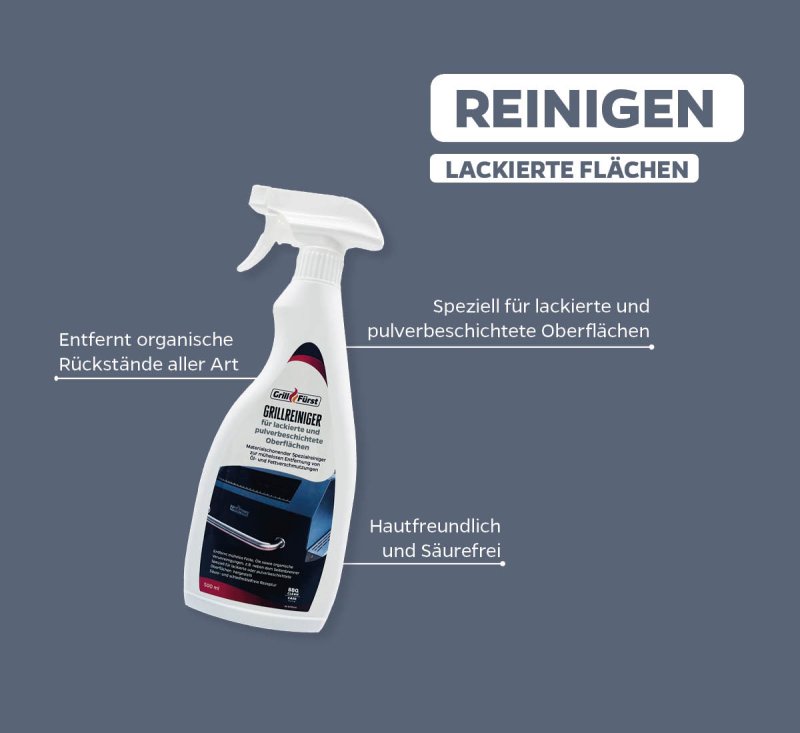 Grillfürst Grillreiniger-Set Rösle: Videro schwarz - Grillreiniger und Pflege Set für emaillierte Grills