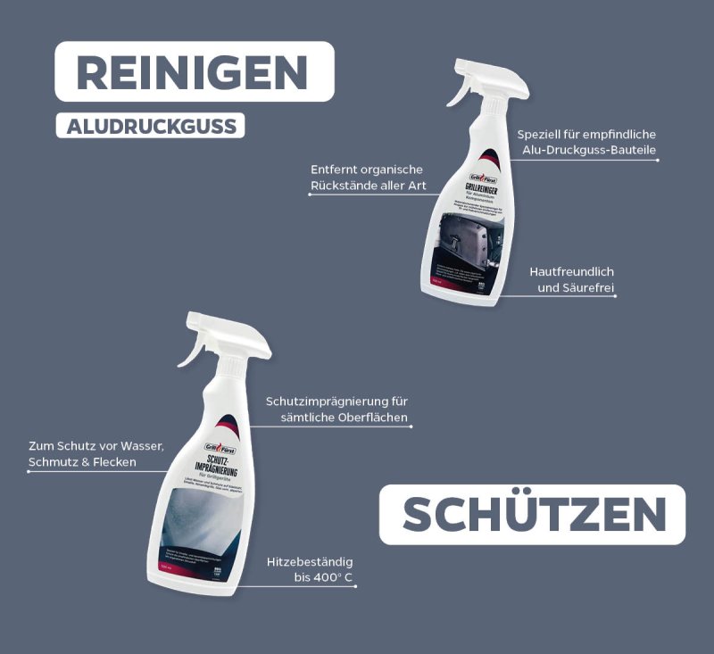 Grillfürst Grillreiniger-Set für Weber Genesis / Summit Edelstahlgrills - Grillreiniger und Pflege Set