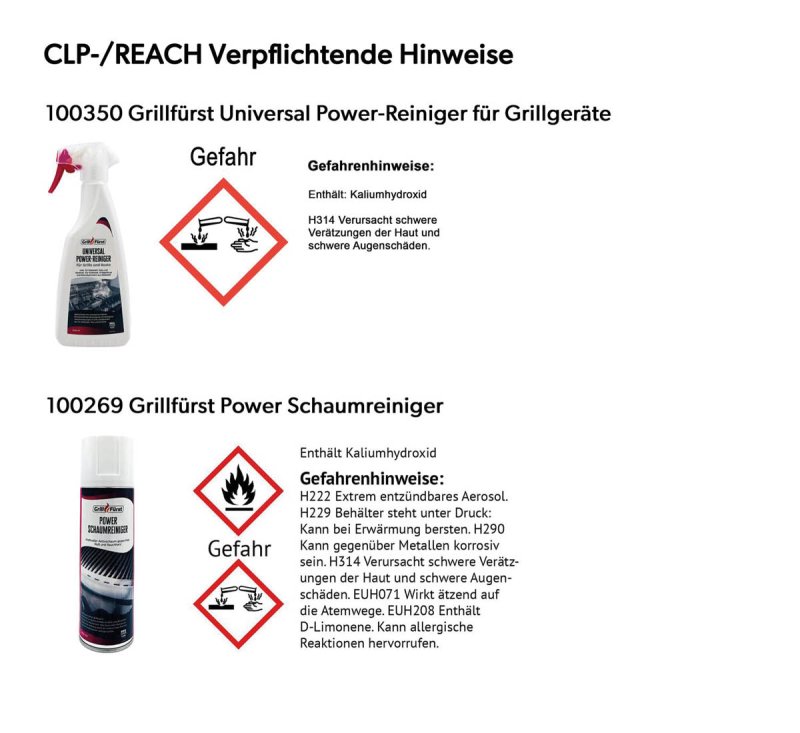 Grillfürst Grillreiniger-Set für Weber Genesis / Summit Edelstahlgrills - Grillreiniger und Pflege Set