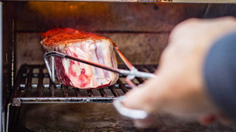 Grillfürst Grillzange Scherenzange 37 cm - Edelstahl