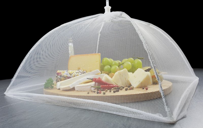 Grillfürst Lebensmittelschirm / Fliegenschutz / Insektenschutz für Lebensmittel, klappbar