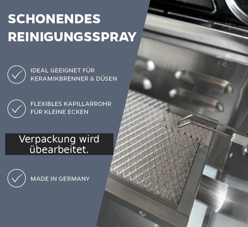 Grillfürst Keramikbrenner-Reiniger - 400 ml - ideal für Sizzle Zone, Blazing Zone, Prime Zone, Turbo Zone, Hochtemperaturbrenner und alle Infrarotbrenner