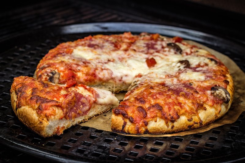 Grillfürst Pizzablech, Backblech, Gemüsetopper 40 cm