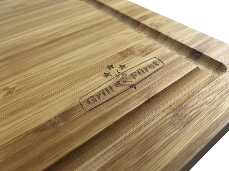 Grillfürst Bambus Schneidebrett klein 39 x 26 cm