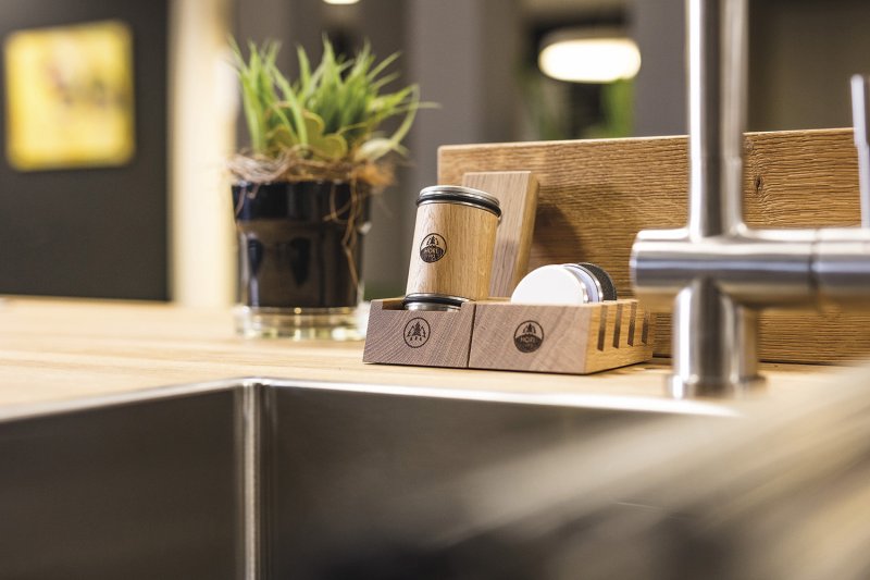 HORL-1993 Station für Horl Schleifscheiben - Eiche