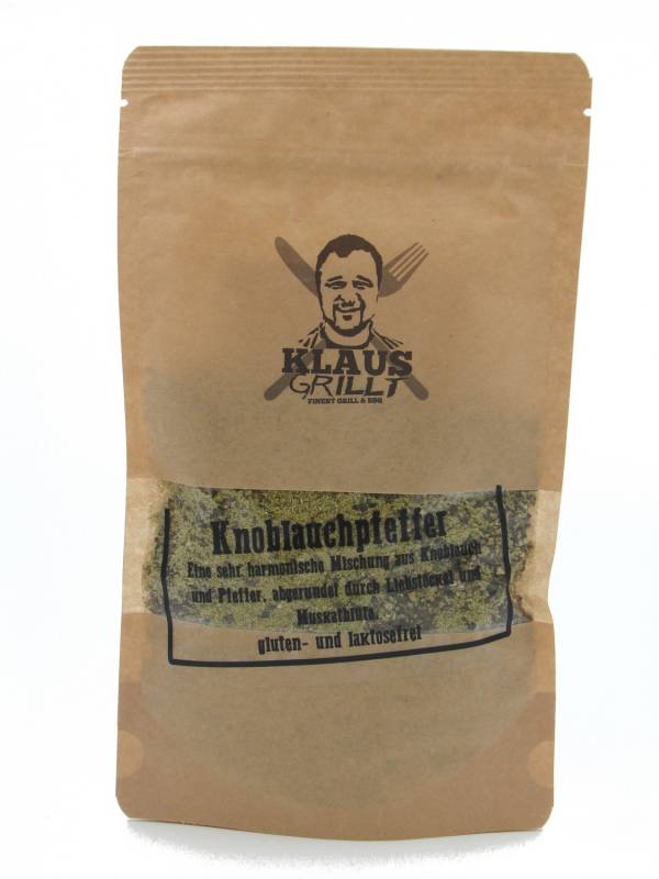 Knoblauchpfeffer 180 g Beutel by Klaus grillt