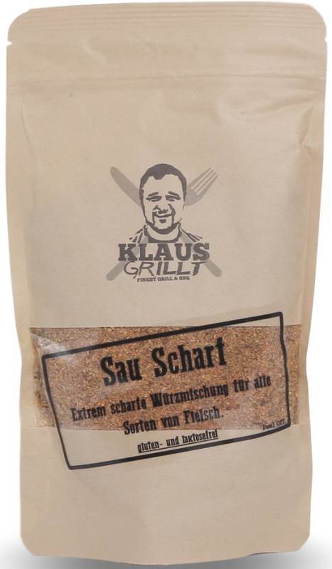 Sau Scharf Gewürzmischung 200 g Beutel by Klaus grillt