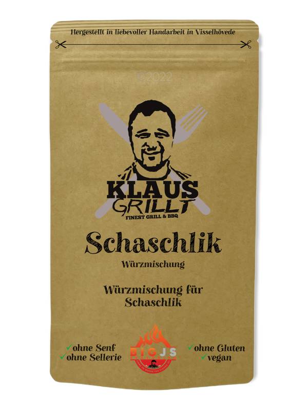 Schaschlik Würzer Gewürzmischung 250 g Beutel by Klaus grillt