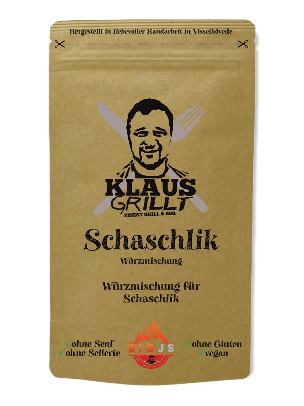 Schaschlik Würzer Gewürzmischung 250 g Beutel by Klaus grillt