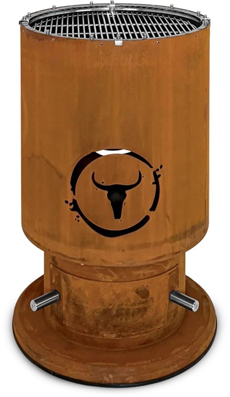 Moesta Bandit 2.0 FirePlace - Feuertonne aus Cortenstahl - mit Grillrost