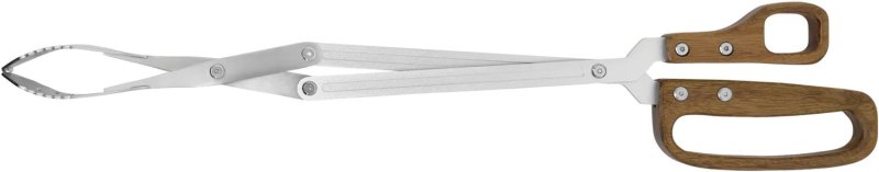 Moesta BOA - Grillzange / Kohlenzange mit Scherenmechanik & Holzgriffen / 51 cm