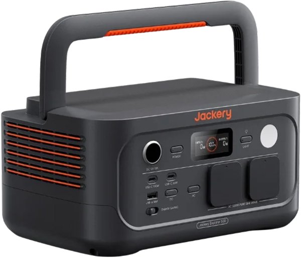 Moesta Pelletgrill Sheriff 2.0 - inkl. PaperBlank Ablagebrett grau, Jackery tragbare Powerstation Explorer 500 & Pellets