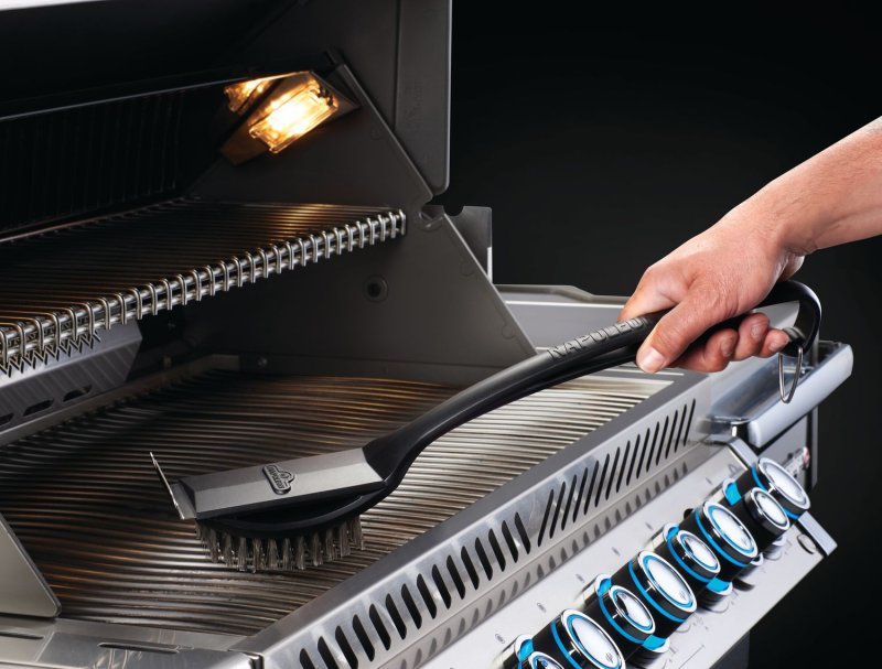 Napoleon Grillbürste mit Edelstahlborsten und Grillschaber