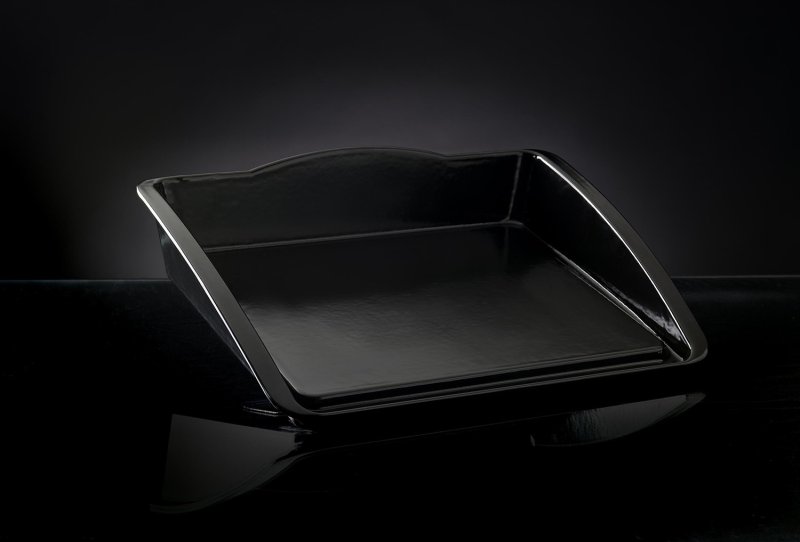 Napoleon Plancha Gusseisen porzellanemailliert, 38 x 29,5 cm