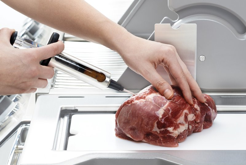 Napoleon Edelstahl Marinadenspritze inkl. 2 Nadeln