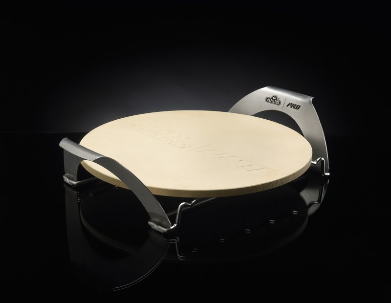 Napoleon PRO Pizzastein mit Halterung und Spießen - Auslaufartikel