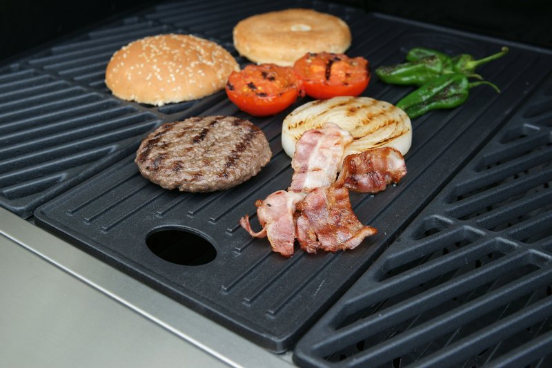 Outdoorchef DGS Grillplatte / Gussplatte für Dualchef Gasgrills