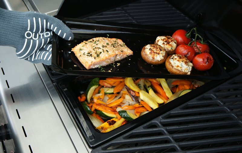 Outdoorchef DGS Kochset für Dualchef Gasgrills / 2-teilig