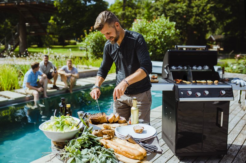 Outdoorchef Dualchef 325 G Gasgrill mit Seitenkocher