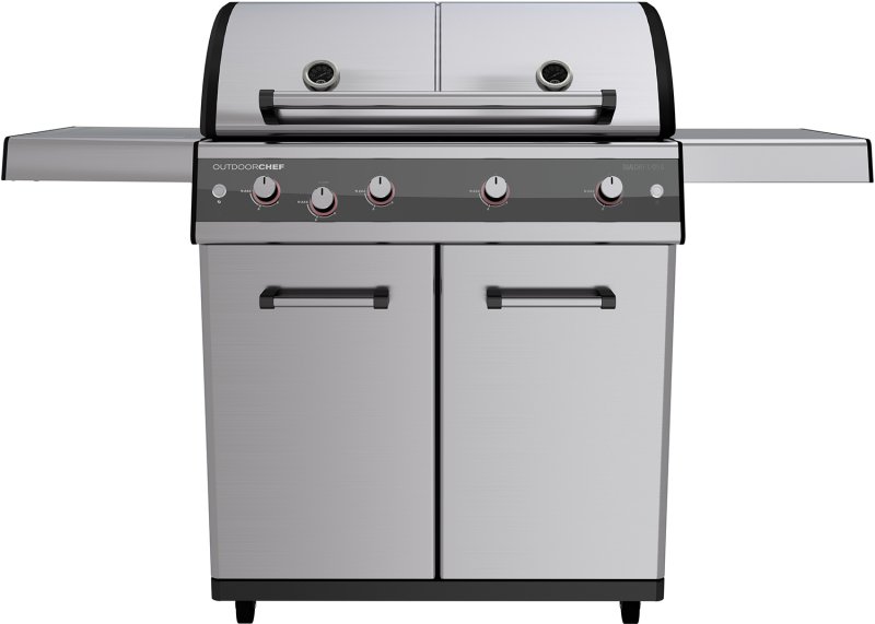 Outdoorchef Dualchef S 425 G Edelstahl Gasgrill mit Seitenkocher